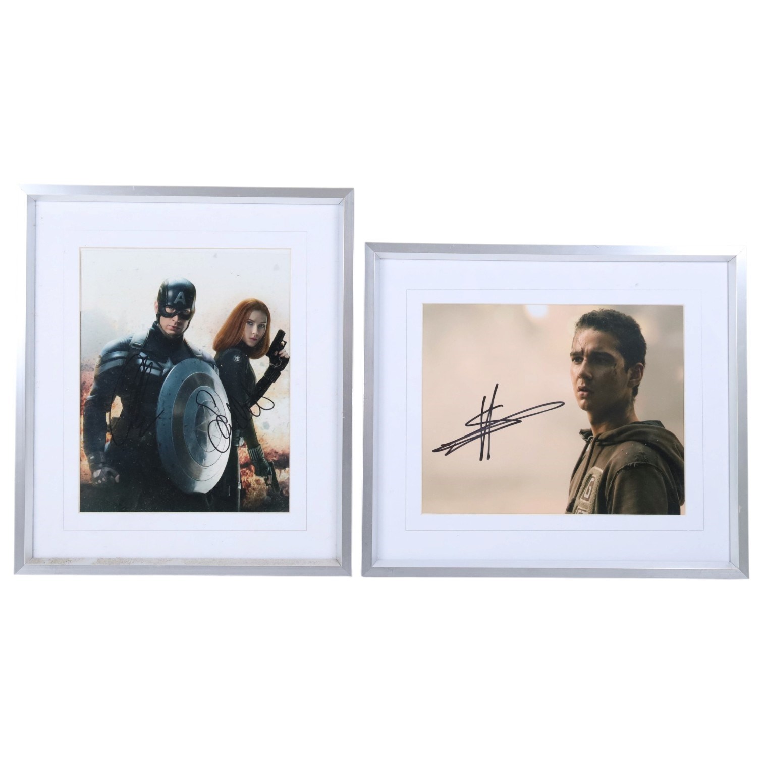 Collection of film related prints, all with spurious signatures, including Fantastic Four, Batman, Indiana Jones, etc all framed