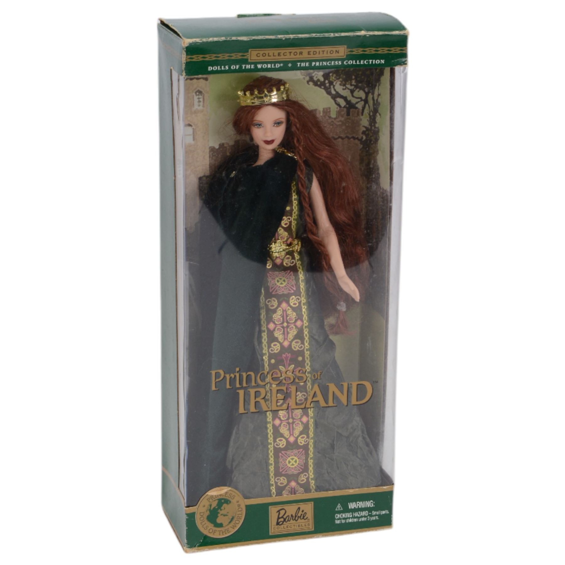 Five Mattel Dolls of the World Collector's Edition Barbie Dolls, including Princess of China, Princess of Japan, Princess of England, Princess of Ireland and Festivals of the World Irish Dance edition, all boxed