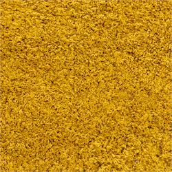 Next Home - large gold coloured cosy twist rug, polyester main with a cotton backing