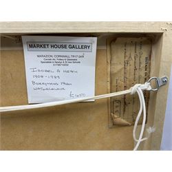 Isobel Atterbury Heath (British 1908-1989): 'Berrymans Farm', watercolour indistinctly inscribed l.l. 36cm x 55cm 
Provenance: private collection, purchased Market House Gallery, Marazion, 'Post War St Ives' 2002 No.33; the artist's studio sale, 1988; exh. Britain in Watercolours, labels verso