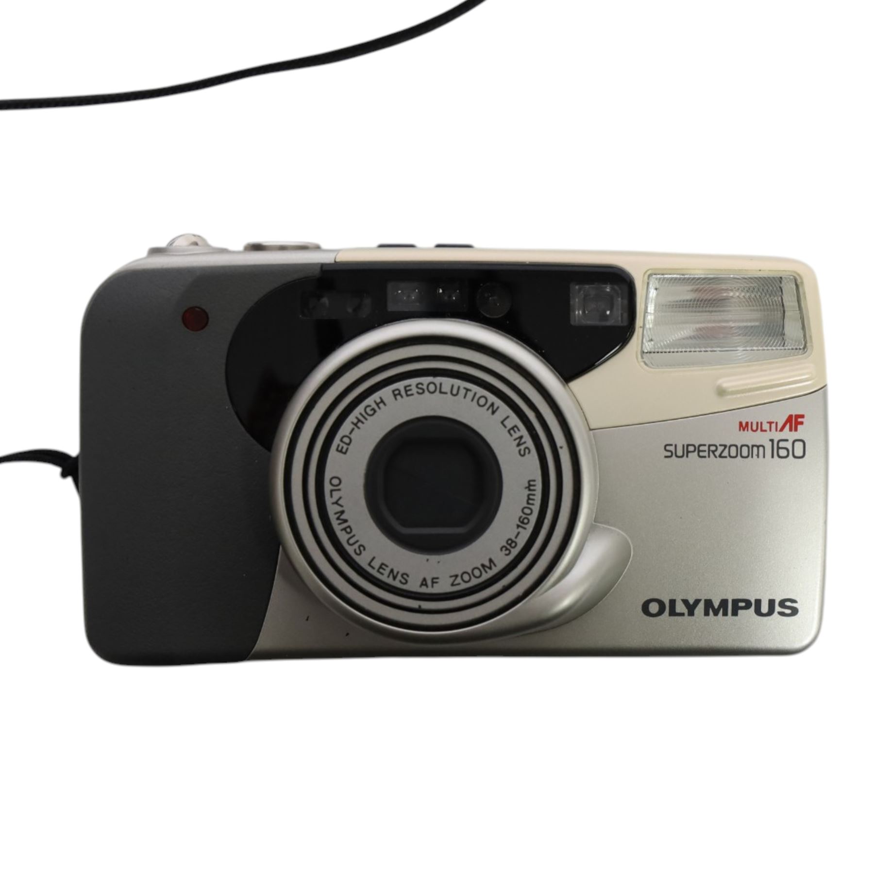 Five Olympus compact digital cameras, comprising Superzoom 800S, Camedia C-450 Zoom, Superzoom 160, XA3 and a boxed Camedia C-100