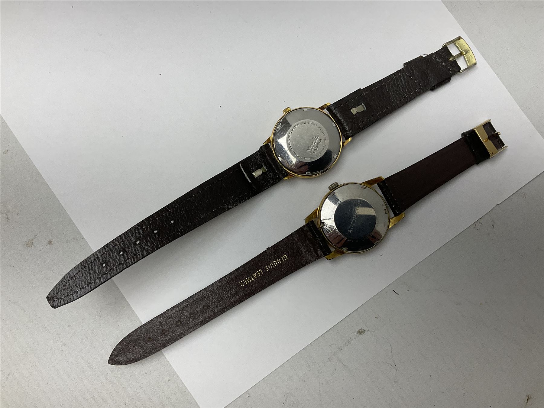 Eight automatic wristwatches including Corvette, Levea, Renis, Allaine, Jules Jurgensen, Nivada Zaigor and Kasper