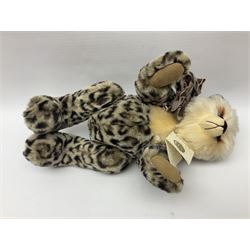 The Cotswold Bear Company - three limited edition teddy bears comprising ‘Lucas’ no. 1/1 H37cm and ‘Stonehenge’ no. 2/15 H39cm, both from the Back to the Wild Cub collection; and ‘Monsoon’ no. 3/10 H34cm from the Safari collection; all with original labels and purchase receipts (3) 