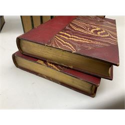 Histoire De Saint Bernard Et De Son Siecle par Le R.P. Marie-Theodore Ratisbonne. 1864 Paris. Two volumes; Nouveau Commentaire Litteral, Critique Et Theologique. 1854 Paris. Nine volumes; and Oeuvres De M. Audin. 1845/7 Paris. Eight volumes. All with leather bindings (19)