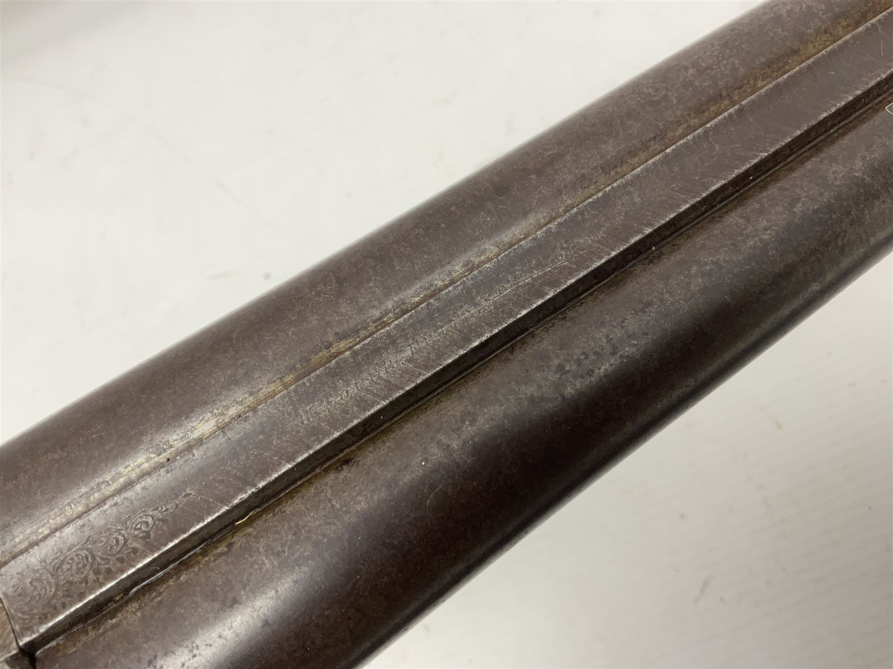 SHOTGUN CERTIFICATE REQUIRED - 19th century John Adams of London 12-bore double barrel side-by-side hammer gun with screw under-lever opening, 76cm (30