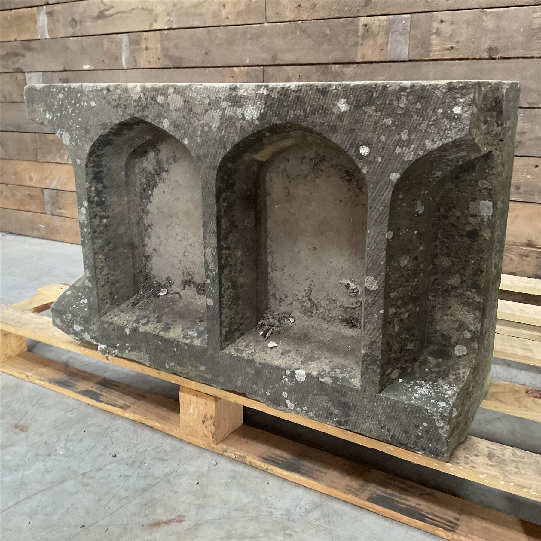 18th century carved sttone balustrade section