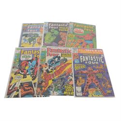 Forty Marvel mostly Bronze Age 'The Fantastic Four' comic books, spanning years 1969-1981, comprising #90, #93, #99, #101, #107, #112 (appears to be a reprint), #116, #118, #125, #126, #127, #128, #129, #130, #131, #132, ##133, #134, ##135, #136, #137, #138, #139, #141, #142, #143, #144, #145, #146, #147, #148, #149, #150,   #151, #152, #153, #154, #166, #181, #233, #236, all bagged, some carded