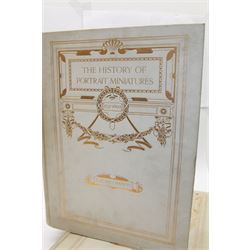 George C Williamson - 'The History of Portrait Miniatures' pub George Bell 1904, two volumes, limited edition of 520, cream and gilt boards, top edges gilt