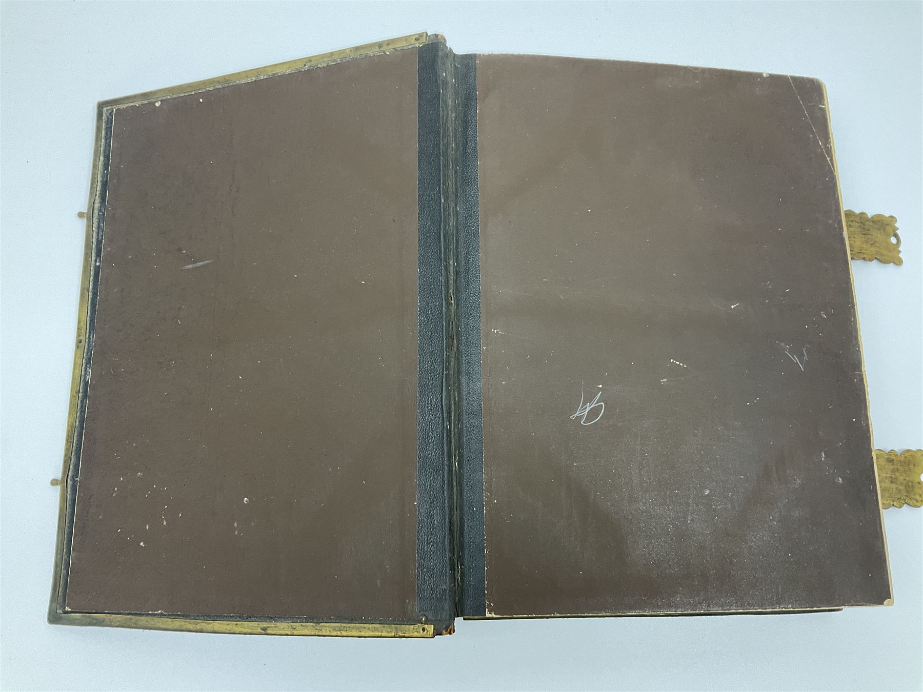 Large leather bound illustrated Holy Bible 'Brown's Self-Interpreting Family Bible, containing the old & new testaments' by the late Rev. John Brown
