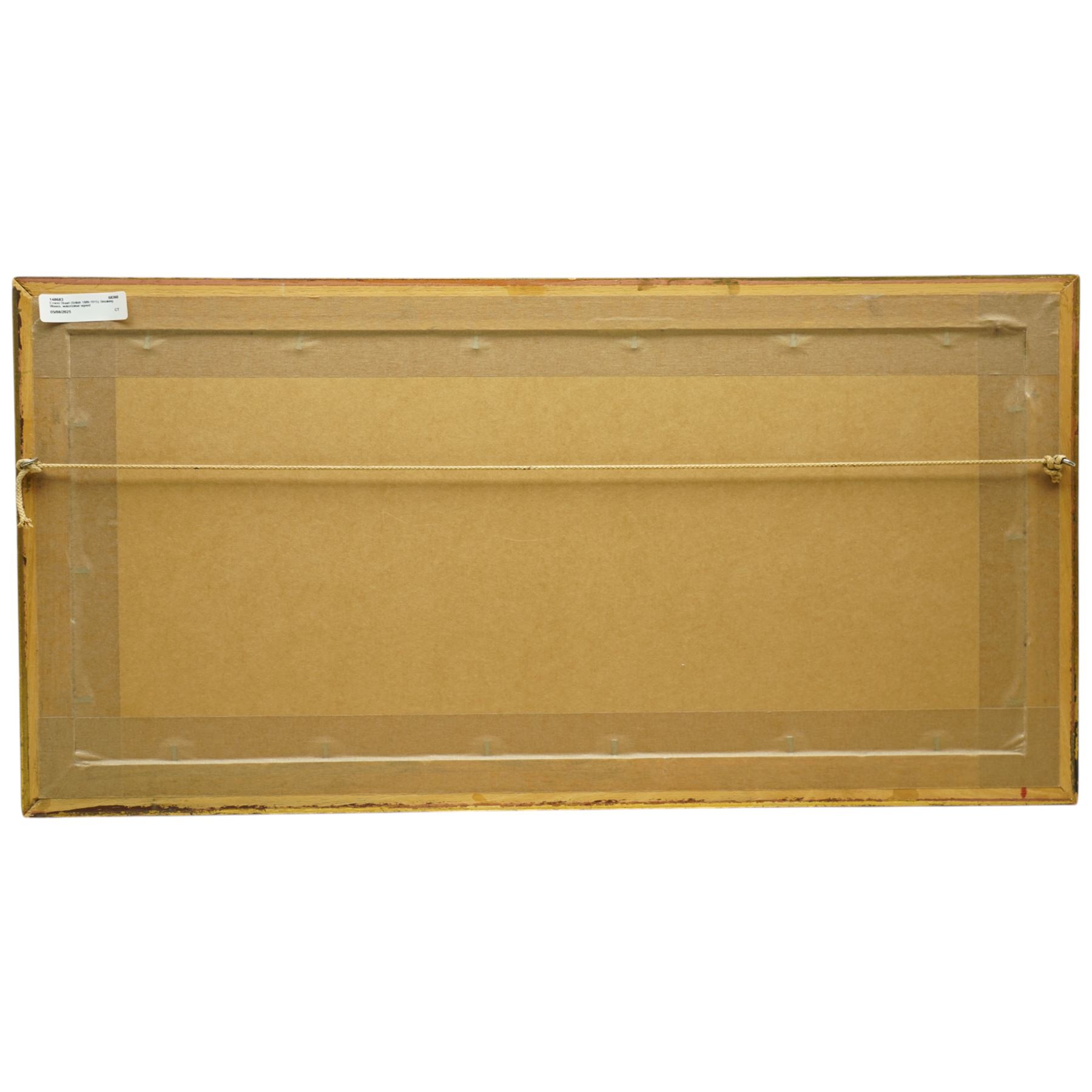 Ernest Stuart (British 1889-1915): Breaking Waves, watercolour signed 18cm x 51cm