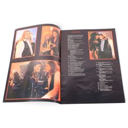 1982 Meatloaf Neverland Express tour scarf and programme, together with a 1984/5 Meatloaf tour t-shirt