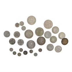 Approximately 330 grams of Great British pre-1947 silver coins