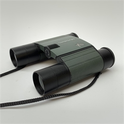 A pair of Swarovski Habicht 10 x 25B pocket binoculars, with maker's case. 