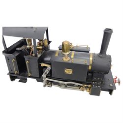 Roundhouse Gauge 1 live steam 0-6-2 tank locomotive, with two serial numbers Roundhouse 200308C and Roundhouse 270308F, in black livery 