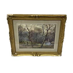 Florence Lockwood (British 1861-1937): Cottage in the Woods, watercolour signed 23cm x 31cm
Notes: Florence Lockwood was a notable suffragette