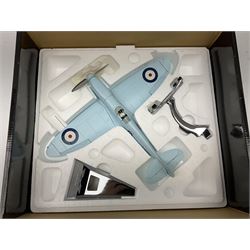 Corgi Aviation Archive - '70 Years of the Spitfire', AA33908 1:32 scale model of the Supermarine Type 300 prototype Spitfire, boxed; together with Oxford Diecast - 72SW001 1:72 scale model of a Supermarine Seagull MKV (Walrus), boxed (2)