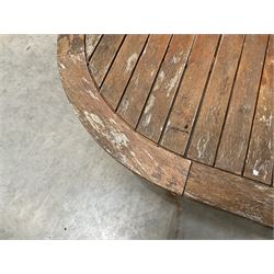 Large folding wooden garden table 