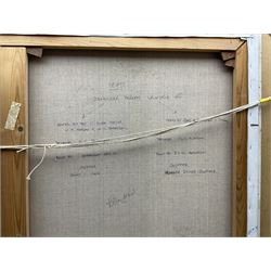 Brian Mays (British 1938-2005): 'Defender Defeats Valkyrie III 1895', oil on canvas signed, titled verso 74cm x 94cm 
Provenance: direct from the family of the artist.