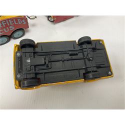 Corgi - small collection of unboxed and playworn Chipperfield's Circus vehicles; and a quantity of die-cast buses by various makers including Dinky, , Corgi, Lledo, Rio etc; some boxed