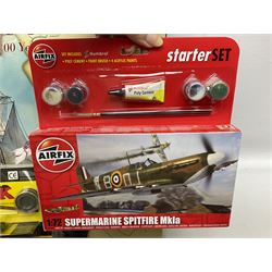 Revell 1:146 scale construction kit of HMS Victory; boxed; and ten other construction kits of aircraft by Airfix, Revell and Matchbox; all boxed (11)