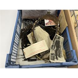 Collection of WWII newspapers, together with ration books, military badges and other WWII items  