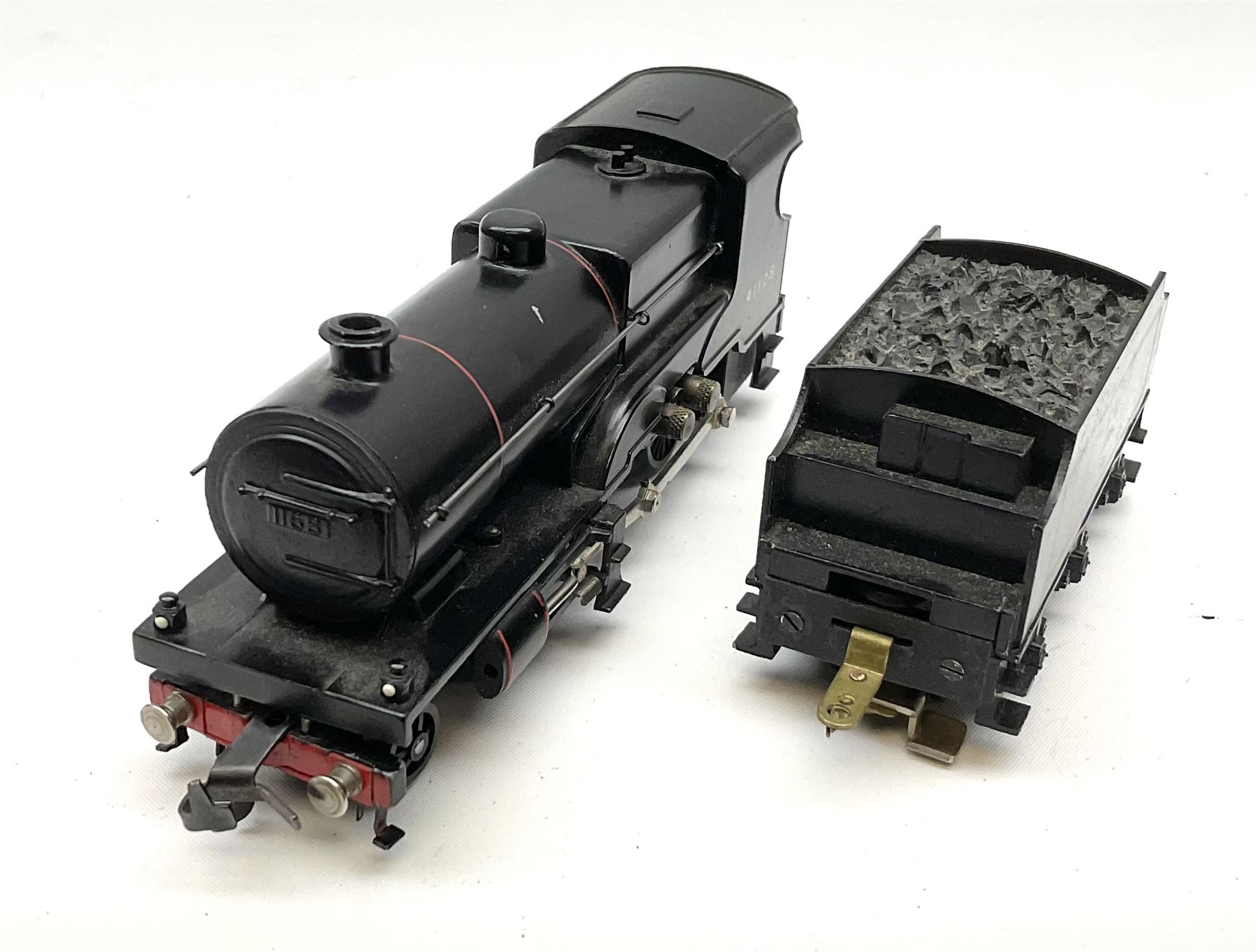 Trix Twin - three-rail A3 Class 4-6-2 locomotive 'Scotsman' No.60103 in British Rail dark blue with tender; and Midland Compound Class 4-4-0 locomotive No.41128 in British Rail black with tender; both unboxed (2)