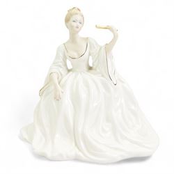 Eight Coalport ladies, including Ladies of Fashion Daphne,   Rapture, The Ball and Cafe Royal, The Modern Bride Collection Paris, Beau Mond Jill, Valentine Debutante Sweetheart and Debutantes Sweet 16, H24cm and smaller (8)