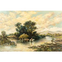 Richard Sebastian Bond (British 1808-1886): 'The Vale of Penmachno' - North Wales, oil on ...