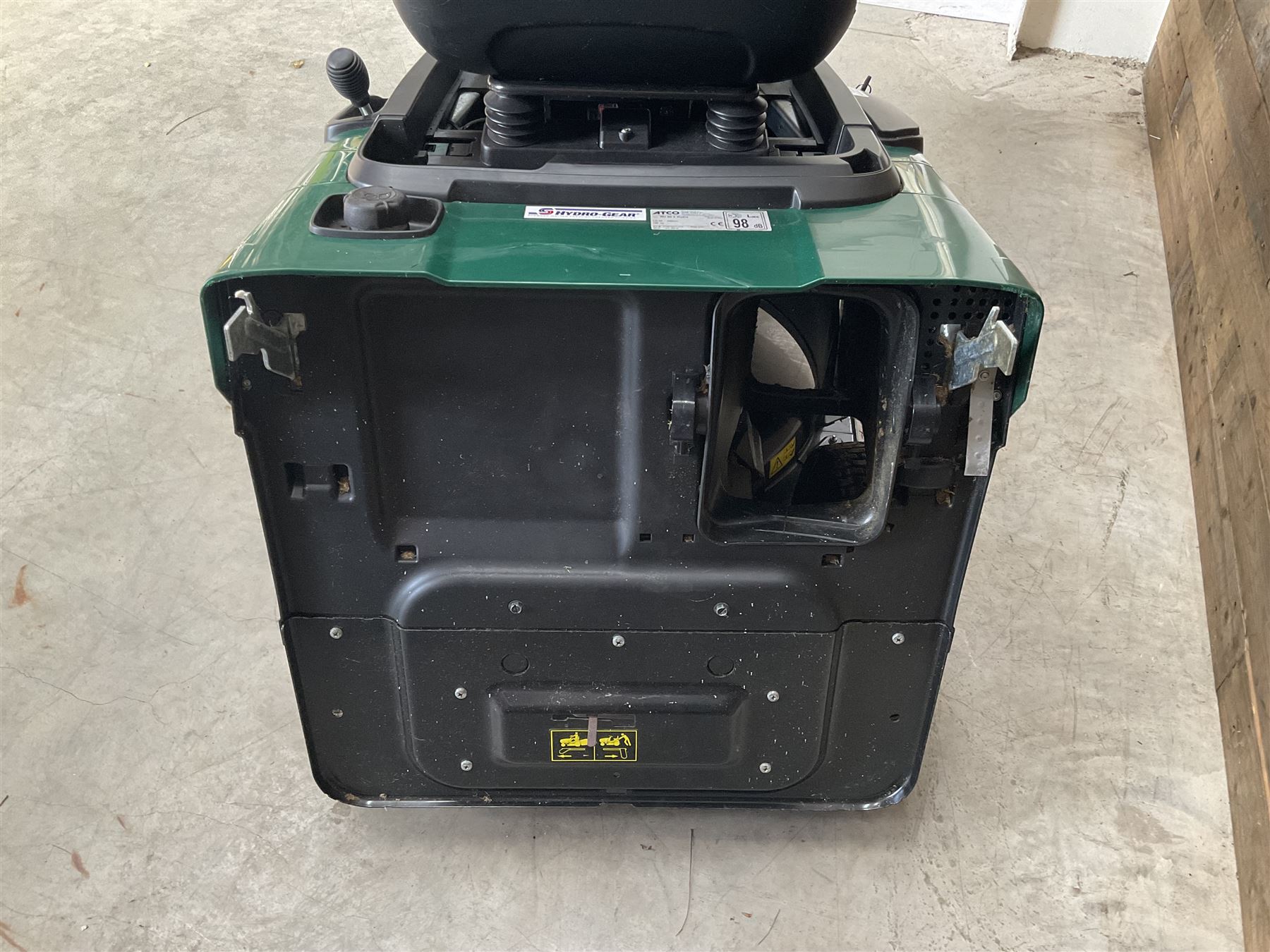 Atco Rider 27H petrol ride on lawnmower, very little use