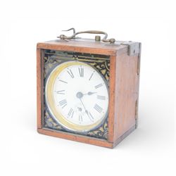 Edwardian carriage clock,  H14cm