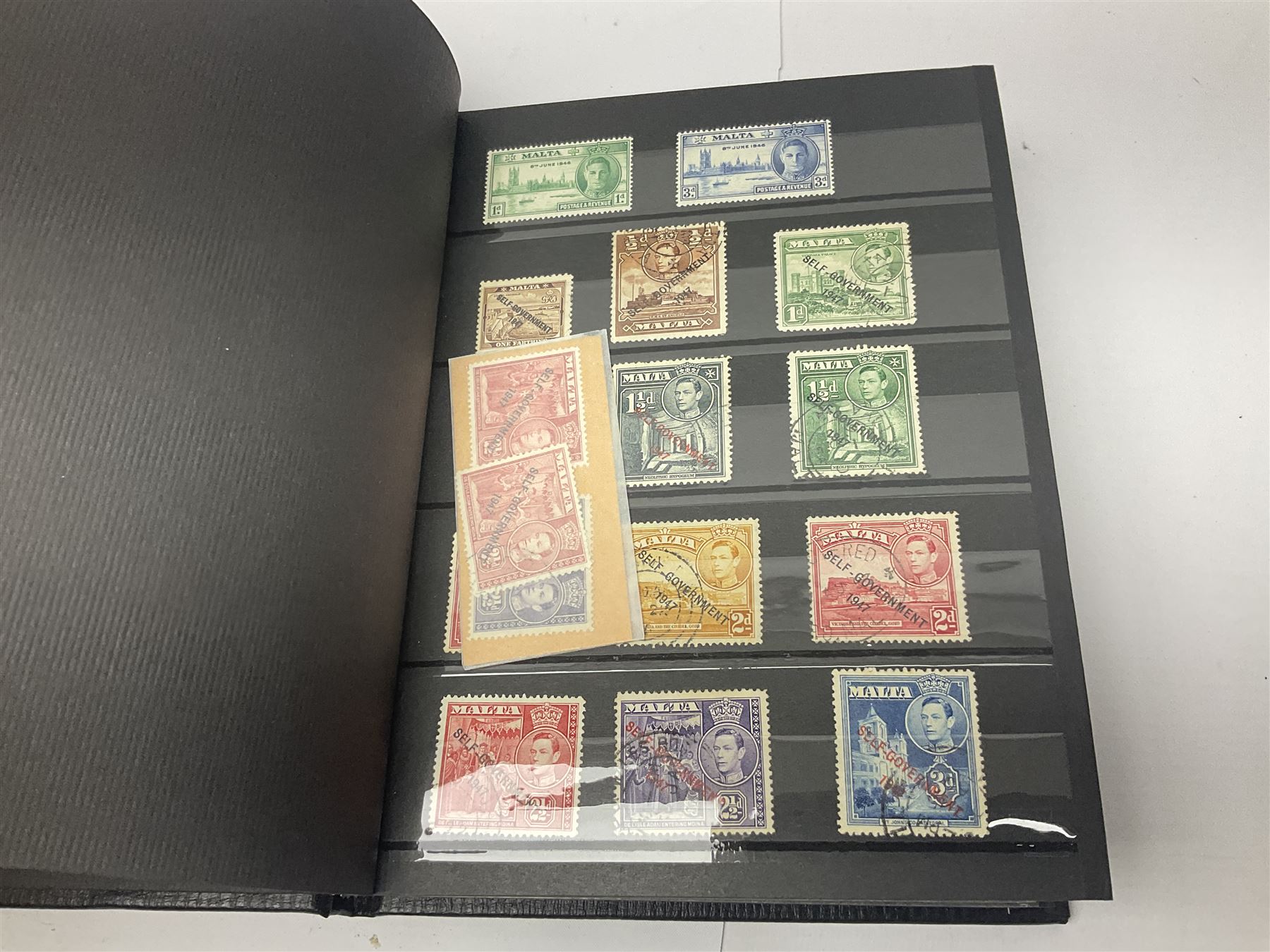 Great British, Commonwealth and World stamps, including Ascension, Bahamas, Barbados, Bermuda, British Solomon Islands, Brunei, Falkland Islands, Gold Coast, Gilbert and Ellice Islands, Mauritius, Norfolk Islands, Pitcairn Islands, St Lucia, Sarawak, Queen Victoria and later Malta etc, housed in various albums and on pages