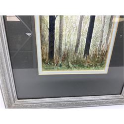 Tony Watts (British 20th century): 'St Mary's and Beverley from the Westwood', oil on board signed together with Noel Crooks (British 20th century): 'Morning Sun', watercolour signed max 40cm x 50cm (2)