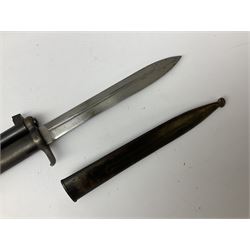 Early 20c Swedish 6.5mm bolt-action service rifle inscribed Carl Gustafs Stads Gevarsfaktori 1904; with 74cm barrel and original Model 1896 knife bayonet with scabbard No.149918 L149cm overall. Deactivated to early specification so requires re-deactivation to modern standards SECTION 1 RFD ONLY