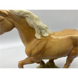 Beswick figure of cantering Palomino horse on base model no 1374, with impressed and printed mark beneath, H18cm