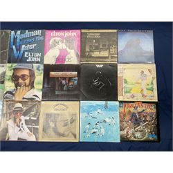 Elton John vinyl LPs including 'Captain Fantastic And The Brown Dirt Cowboy', 'Blue Moves', 'Goodbye Yellow Brick Road', 'Empty Sky', 'Rock of the Westies', 'A Single Man', 'Madman across the Water' etc (15)