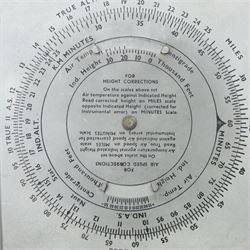 WWII R.A.F. navigational computer Mk III D by the Automatic Scale Company Ltd, boxed