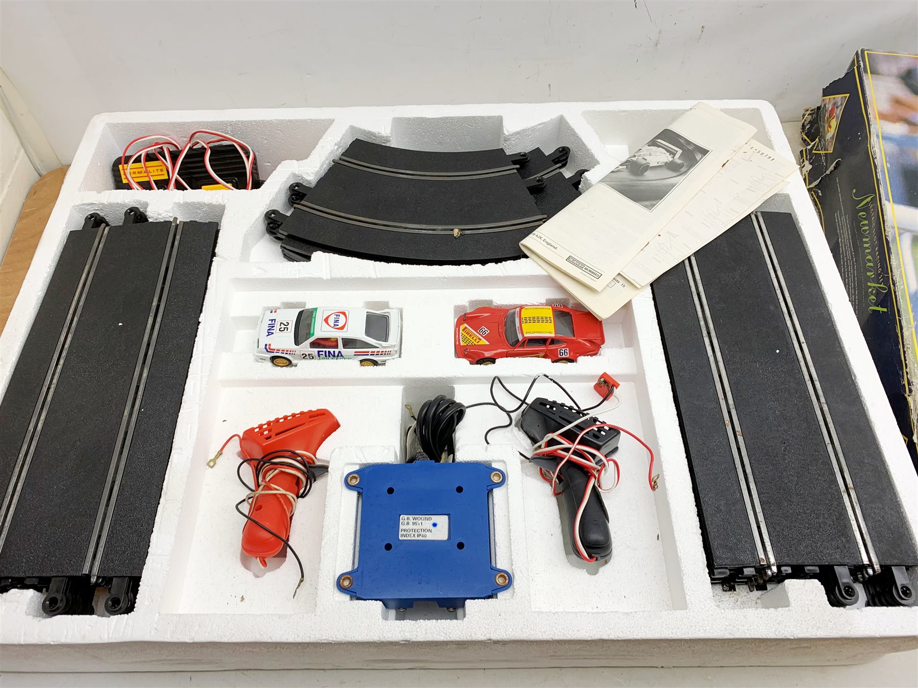 Scalextric three sets Newmarket, LeMans 24hr and Alpine Rallye, all