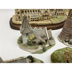 Sixteen Lilliput Lanes,to include, York Minster, St Patrick's Church, Convent in the Wood, St Stephens Church etc, tallest H16cm 