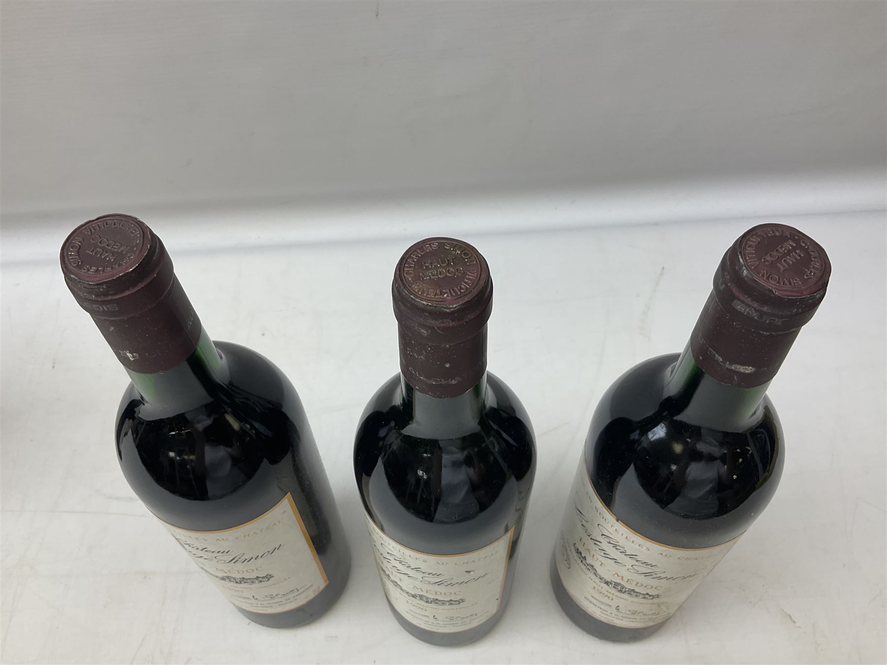 Chateau Lestage Simon 1990, Haut-Médoc, 750ml, 13% vol, seven bottles