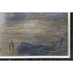 Peter M Drewett (British 1957-): 'Eilean Donan Castle' Scotland, oil on canvas signed 60cm x 90cm