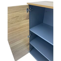 IKEA Galant light oak two door office cabinet