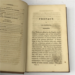  Barthelemy The Abbe: Travels of Anacharsis the Younger in Greece. 1817 Fifth edition. Six volumes. Uniformly rebound in brown cloth.  