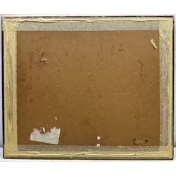 Ernest Procter (British 1886-1935): Distant Cathedral, watercolour signed 26cm x 36cm 