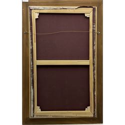 Constance-Anne Parker (British 1921-2016): Re-building a London Crescent, oil on canvas unsigned 100cm x 59cm
Provenance: direct from the artist's family; Parker born and lived in London but with a strong Yorkshire connection was an artist and sculptor, who also held a number of roles at the Royal Academy including in 1974 becoming its librarian and eventually a lecturer, archivist and travelling exhibitions organiser with the Academy.