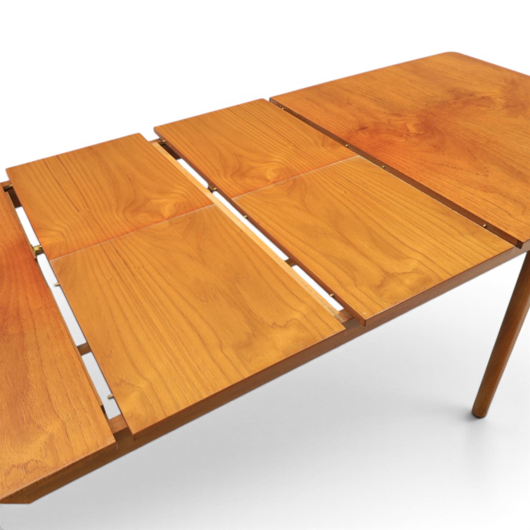 A.H. McIntosh & Co Ltd - Mid-20th century teak double leaf extending dining table (Extended 234cm)