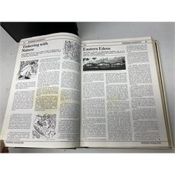 Eight books by David Bellamy on watercolour painting; and two bound volumes of Pennine Magazine 1981-84 (10)