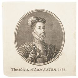 Jonathan Spilsbury (British 1748-1825) after Joshua Reynolds (British 1723-1792): 'The Rt Hon Frederick Howard of Carlisle'; Samuel Freedman (British 1773-1857): 'Baptist Noel - Eare of Gainsborough'; Guillaume Philippe Benoist (French 1725-1770): 'The Earl of Leicester - 1588'; Ignace Fougeron (British late 18th century) after Hans Holbein the Younger (German 1497-1543): 'Edward VI', four portrait engravings max 15.5cm x 11.5cm (4) (unframed)