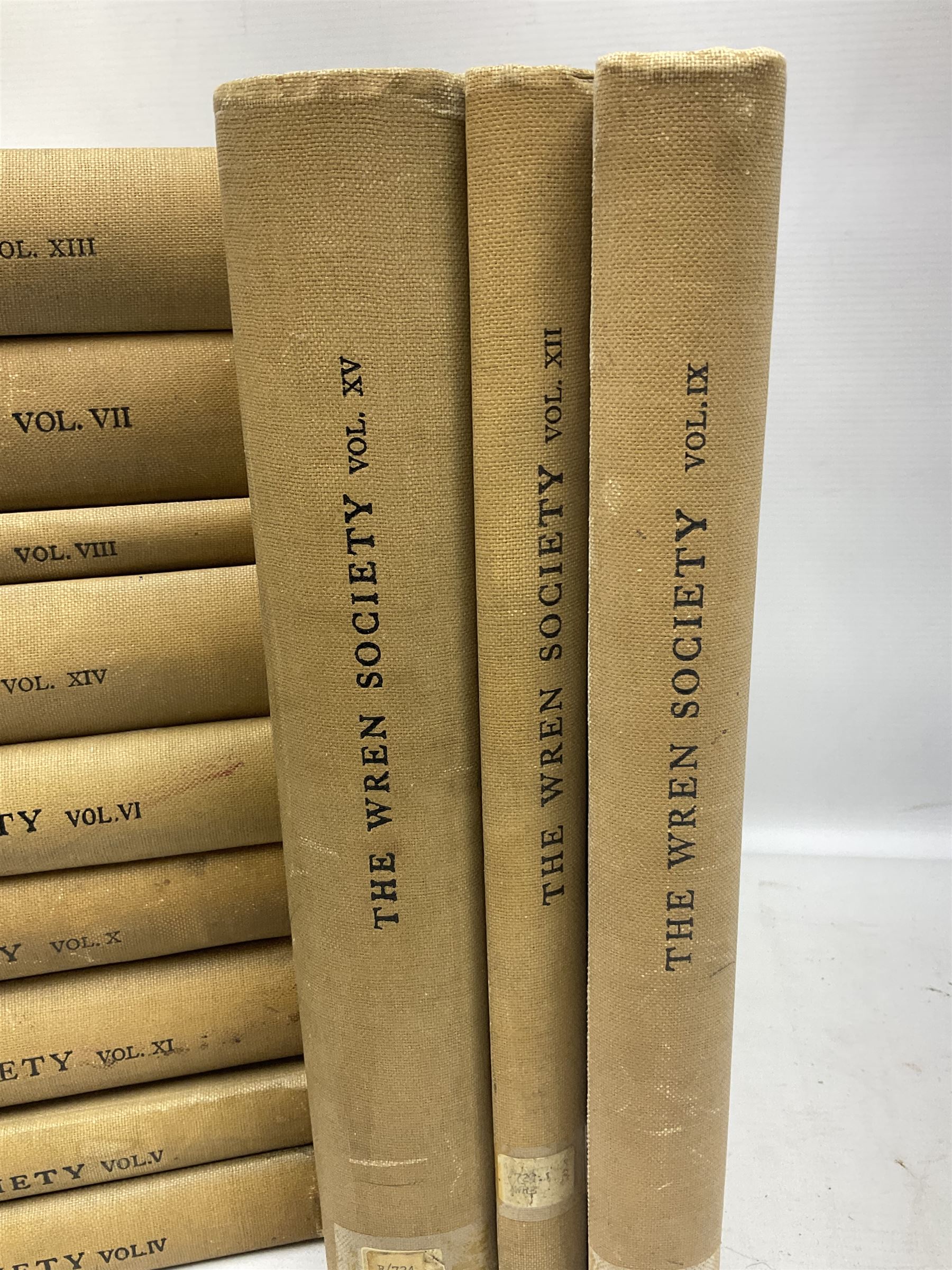 Belcher & Macartney: 'Later Renaissance Architecture in England', london Batsford, in six parts of loose folio form including plates and photographs, Twelve volumes of The Wren Society architectural books, and other architectural books and folios  