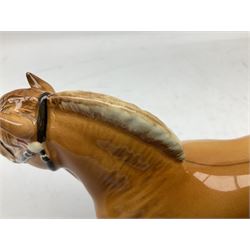 Beswick Norwegian Fjord Horse in Dun gloss, no. 2282, printed mark beneath, H16cm

