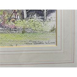 John Brunton Wilson (Yorkshire 20th century): Yorkshire Dales Views, collection of approximately 30 unframed watercolours, max 21cm x 29cm, together with another framed example 19cm x 24cm (qty)